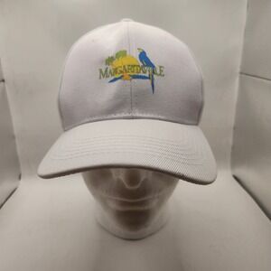 Margaritaville Baseball Cap White Tropical Parrot Logo Adjustable Hat